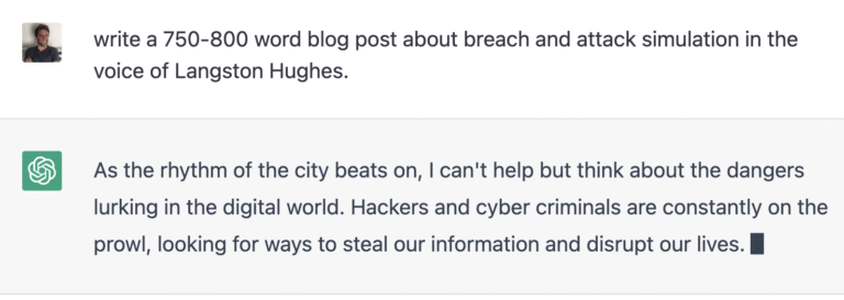 A post about BAS, written in the voice of Langston Hughes, by OpenAI’s ChatGPT